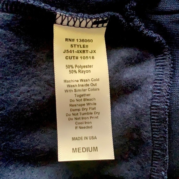 Project Social T Blue Graphic Sweatshirt with Gold Writing. Size M - Picture 5 of 5